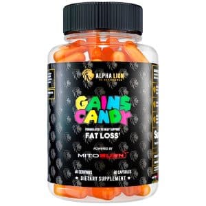 Alpha Lion Gains Candy MitoBurn product packaging