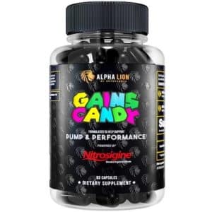 Alpha Lion Gains Candy Nitrosigine product packaging
