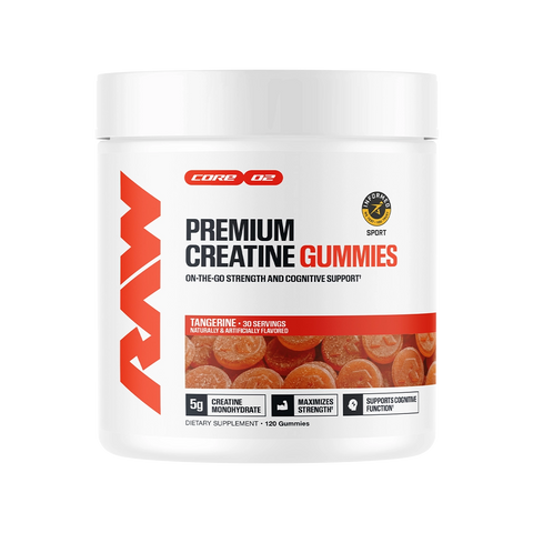 RAW CREATINE GUMMIES product packaging