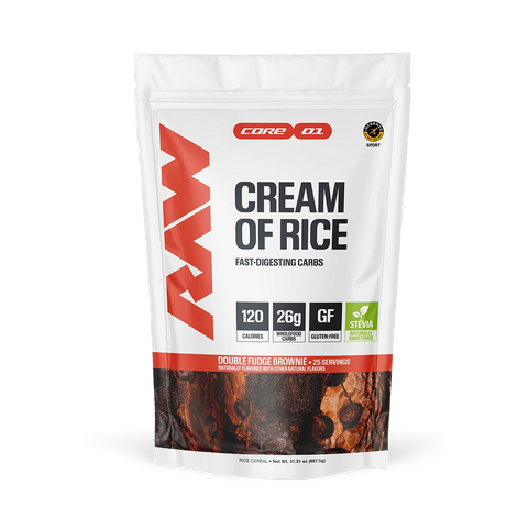 RAW Cream of rice product packaging